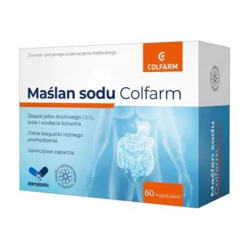 Maślan sodu Colfarm, kaps., 60 szt
