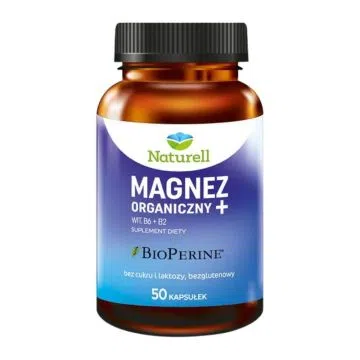 Naturell Magnez Organiczny+, kaps., 50 szt