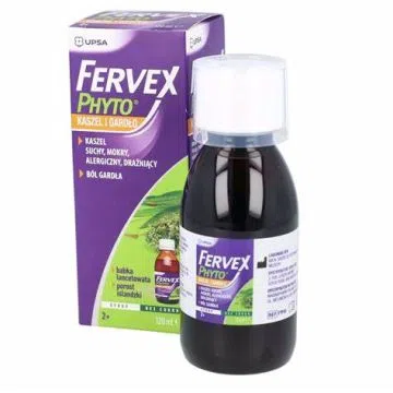 Fervex Phyto kaszel i gardło, syrop, 120 ml