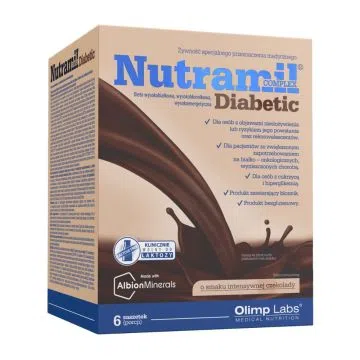 Olimp Nutramil Complex Diabetic,sm.int.czekol.,prosz.,6sasz
