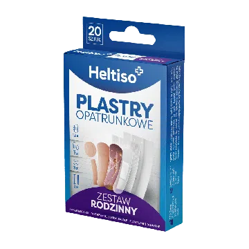 HELTISO, Plastry opatrunkowe Zestaw Rodzinny, 20 szt. 