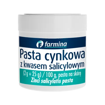 Pasta Lassara, (Avena), maść cynkowa z kwasem salicylowym, 20 g