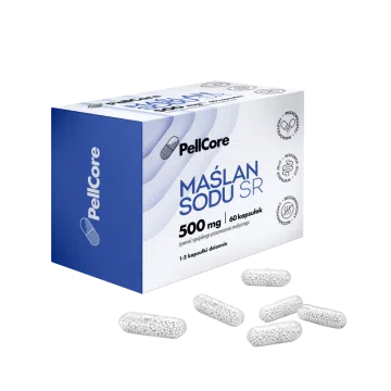 PellCore Maślan sodu SR, 500 mg, kaps.,60 szt