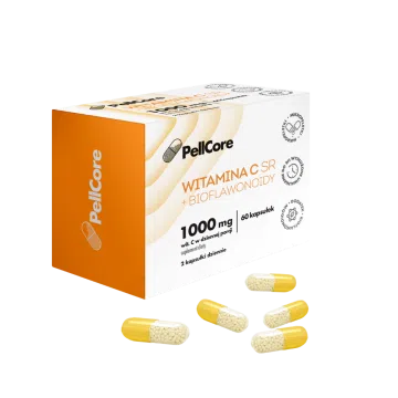 PellCore Witamina C SR+ bioflawonoidy, kapsułki twarde, 60 szt.
