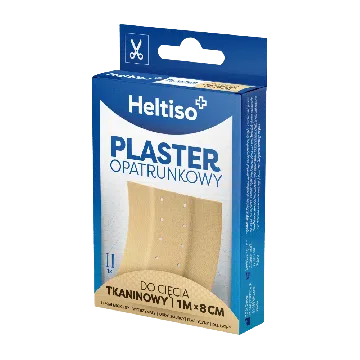 HELTISO, Plaster opatrunkowy do cięcia tkaninowy 1m x 8cm, 1 szt.