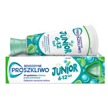 Sensodyne Proszkliwo Junior, pasta d/zęb.,6-12lat, 75 ml