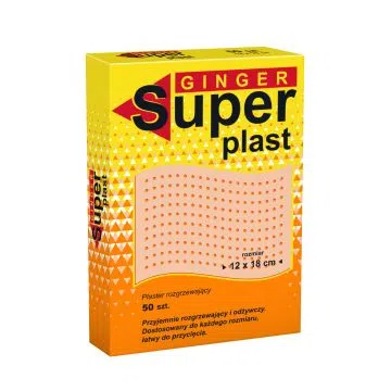 Ginger Super Plaster rozgrzewający, 50 szt.