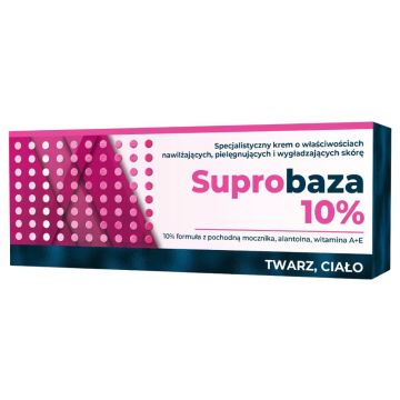 Suprobaza 10%, krem, nawilż.,pielęg.,wygładz.sk.,30g