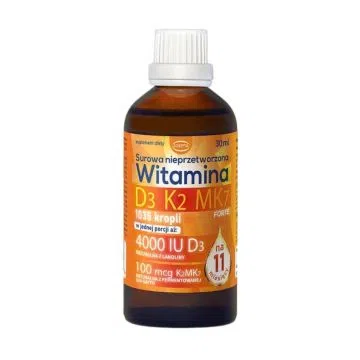 Witamina D3 K2 MK7, krople, 30 ml