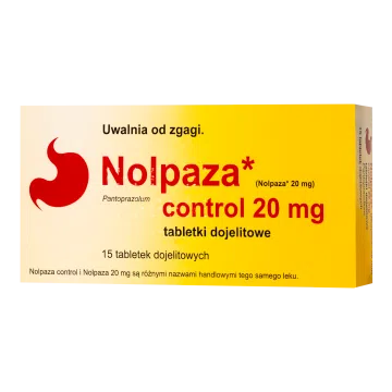 Nolpaza control, 20 mg,tabl.dojelit,(i.row),Delf,Rum,15szt