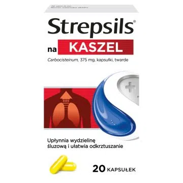 Strepsils na kaszel, 375 mg, kaps.twarde, 20 szt