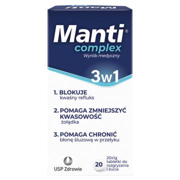 Manti Complex, tabl.do rozgr,żucia, 20 szt