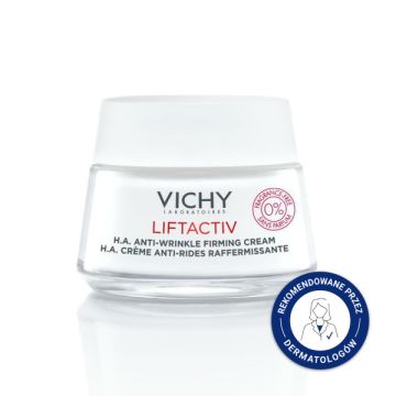 Vichy Liftactiv, przeciwzmarszczkowy krem ujędrniający na dzień z kwasem hialuronowym, bezzapachowy, 50 ml