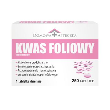 Domowa Apteczka Kwas foliowy, tabletki, 250 szt.
