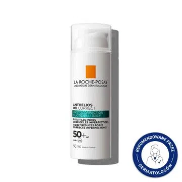 La Roche-Posay Anthelios Oil Correct, żel-krem, fotoprotekcja, 50ml