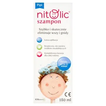 Pipi Nitolic, szamp.,do eliminacji wszy i gnid, 180 ml