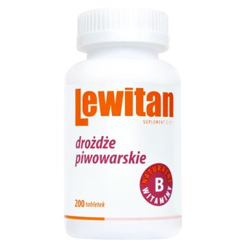 Lewitan, drożdże piwowarskie, tabletki, 200 szt.