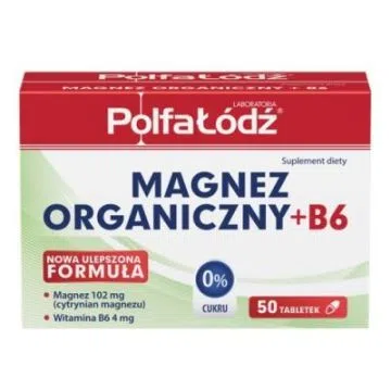 Magnez Organiczny + B6, tabl., 50 szt