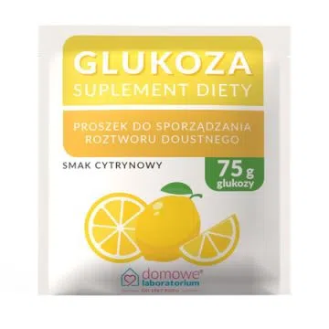 Glukoza, smak cytrynowy, proszek, 76,5g