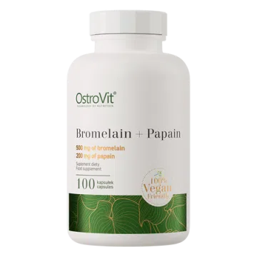 OstroVIt Bromelaina + Papaina, kapsułki, 100 szt.