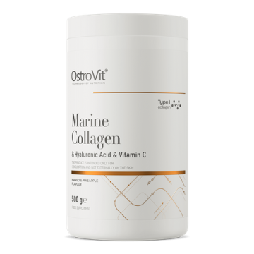 OstroVit, Kolagen Morski + Kwas Hialuronowy + Witamina C, 500 g