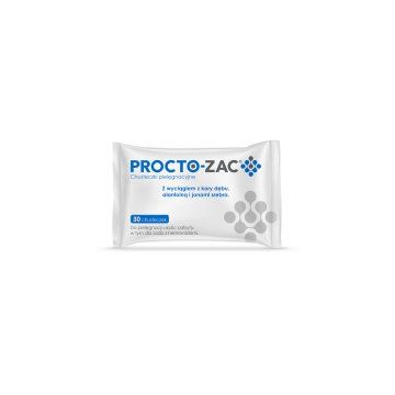 Procto-Zac, chusteczki, pielęgnacyjne, 30 szt
