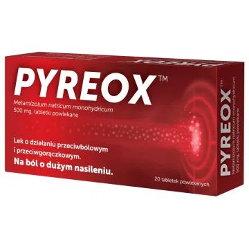 Pyreox, 500 mg, tabletki powlekane, 20 szt.