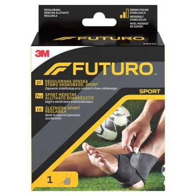 Futuro Sport, opaska stawu skokowego, czarna, regulowana, 1 szt.