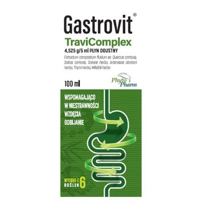 Gastrovit TraviComplex, 4,525 g/5 ml, płyn doustny, 100 ml