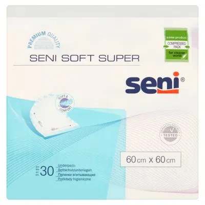 Seni Soft Super, podkłady higieniczne, 60 cm x 60 cm, 30 szt.