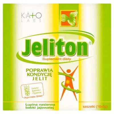 Jeliton, łupina nasienna babki jajowatej, 5 g, saszetki, 18 szt.