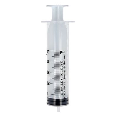 Strzykawka jednorazowego użytku, 50 ml, 3-części, 1 szt