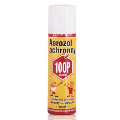100P aerozol zapachowy, spray na komary, meszki i kleszcze, 75 ml