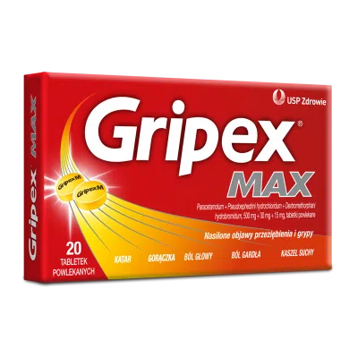 Gripex Max, tabletki powlekane, 20 szt.