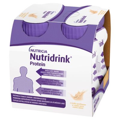 Nutridrink Protein, płyn o smaku waniliowym, 4 x 125 ml