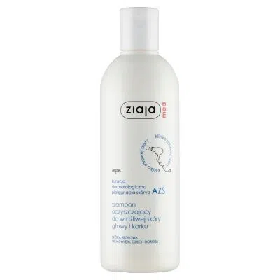 Ziaja Med, Kuracja Dermatologiczna sk&oacute;ry z AZS, szampon oczyszczający do wrażliwej sk&oacute;ry głowy, 300 ml
