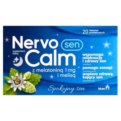NervoCalm Sen z melatoniną i melisą, tabletki powlekane, 20 szt.
