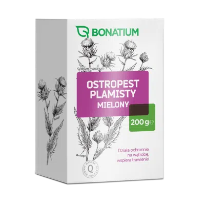 Bonatium Ostropest Plamisty Mielony zioła do zaparzania, 200 g