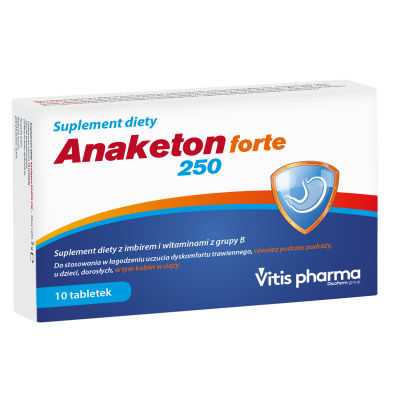 Anaketon Forte 250, tabletki, 10 szt.