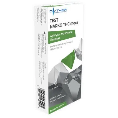 Test Narko THC (marihuana, haszysz), test do wykrywania narkotyk&oacute;w w moczu, 1 szt.