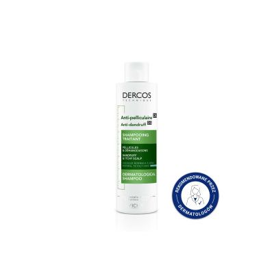Vichy Dercos, szampon przeciwłupieżowy, włosy normalne i przetłuszczające się, 200 ml