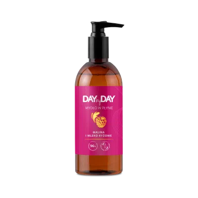 DAYbyDAY Mydło w płynie, malina i mleko ryżowe, 400 ml