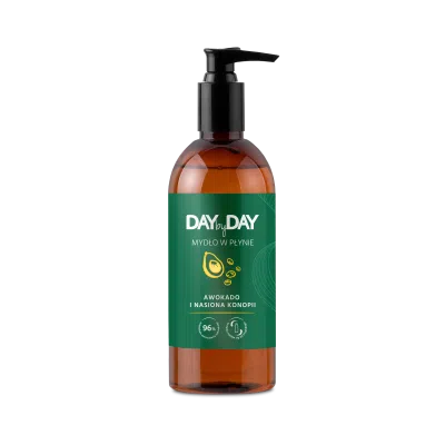DAYbyDAY Mydło w płynie, awokado i nasiona konopi, 400 ml