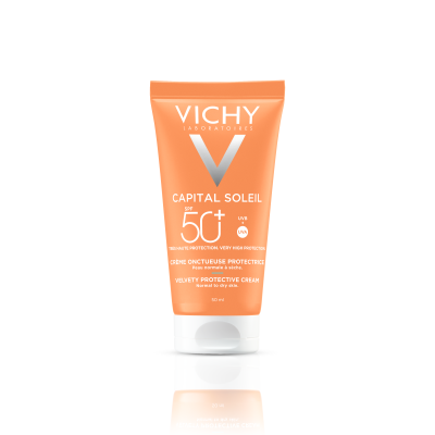 Vichy Capital Soleil, krem aksamitny do twarzy SPF 50+, 50 ml