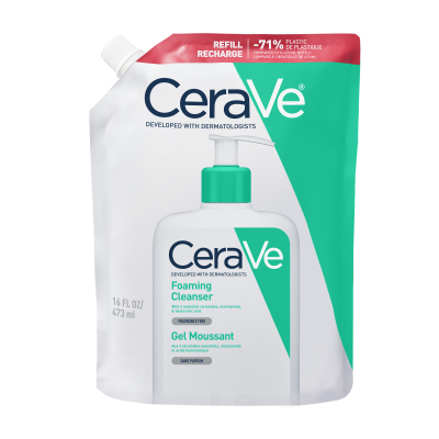 CeraVe, Oczyszczający żel do mycia twarzy i ciała, refill, 473 ml
