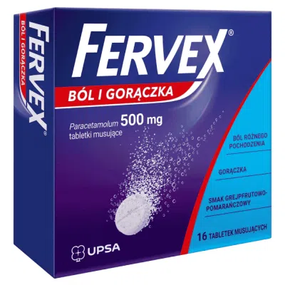 Fervex b&oacute;l i gorączka Forte, 1 g, tabletki musujące, 8 szt