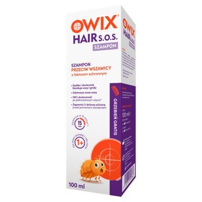 Owix Hair S.O.S, szamp., p/wszawicy, 100 ml