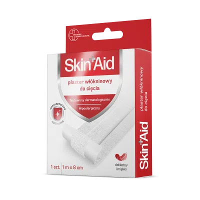 Skin Aid, Plaster Włókninowy Do Cięcia, 1m X 8cm