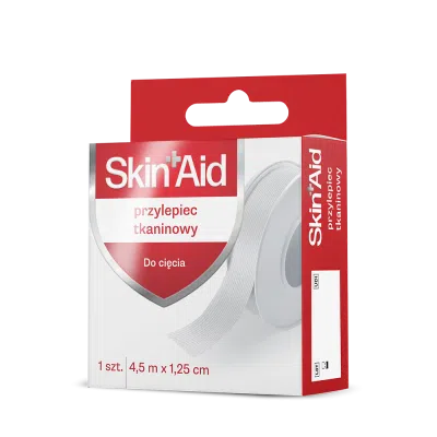Skin Aid, Przylepiec Tkaninowy, 4,5m X 1,25cm