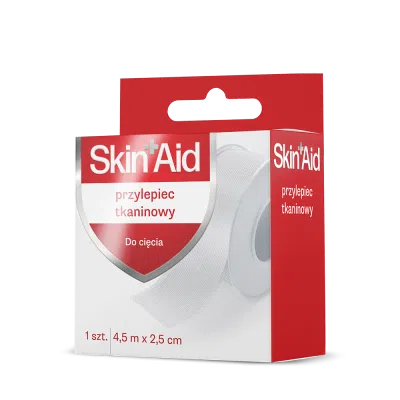Skin Aid, Przylepiec Tkaninowy, 4,5m X 2,5cm